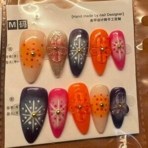Firework Bloom Nail Set – Size‎ M